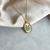 Chrysanthemum Cross Stitch Necklace