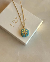 Turquoise Sun Locket - thumbnail 1