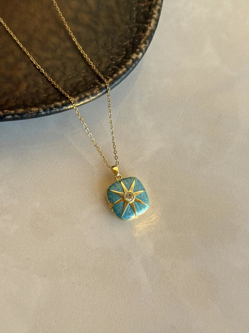 Turquoise Sun Locket