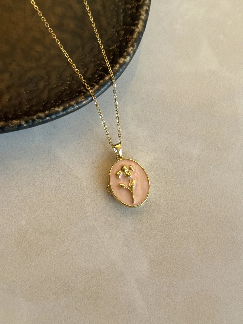 Pink Lilac Locket
