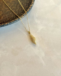Stone Seashell Necklace - thumbnail 1