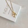 Stone-studded Lotus Necklace