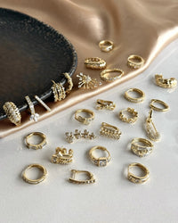 Triangle Stone Earrings 14K Series - thumbnail 3