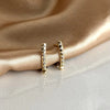 Triangle Stone Earrings 14K Series