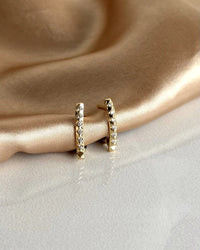 Triangle Stone Earrings 14K Series - thumbnail 1