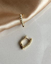 Triangle Stone Earrings 14K Series - thumbnail 4