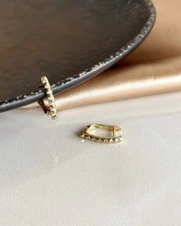 Triangle Stone Earrings 14K Series - thumbnail 2