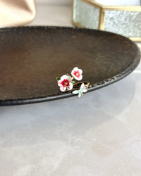 Violet Flower Ring - Bella Collection - thumbnail 1