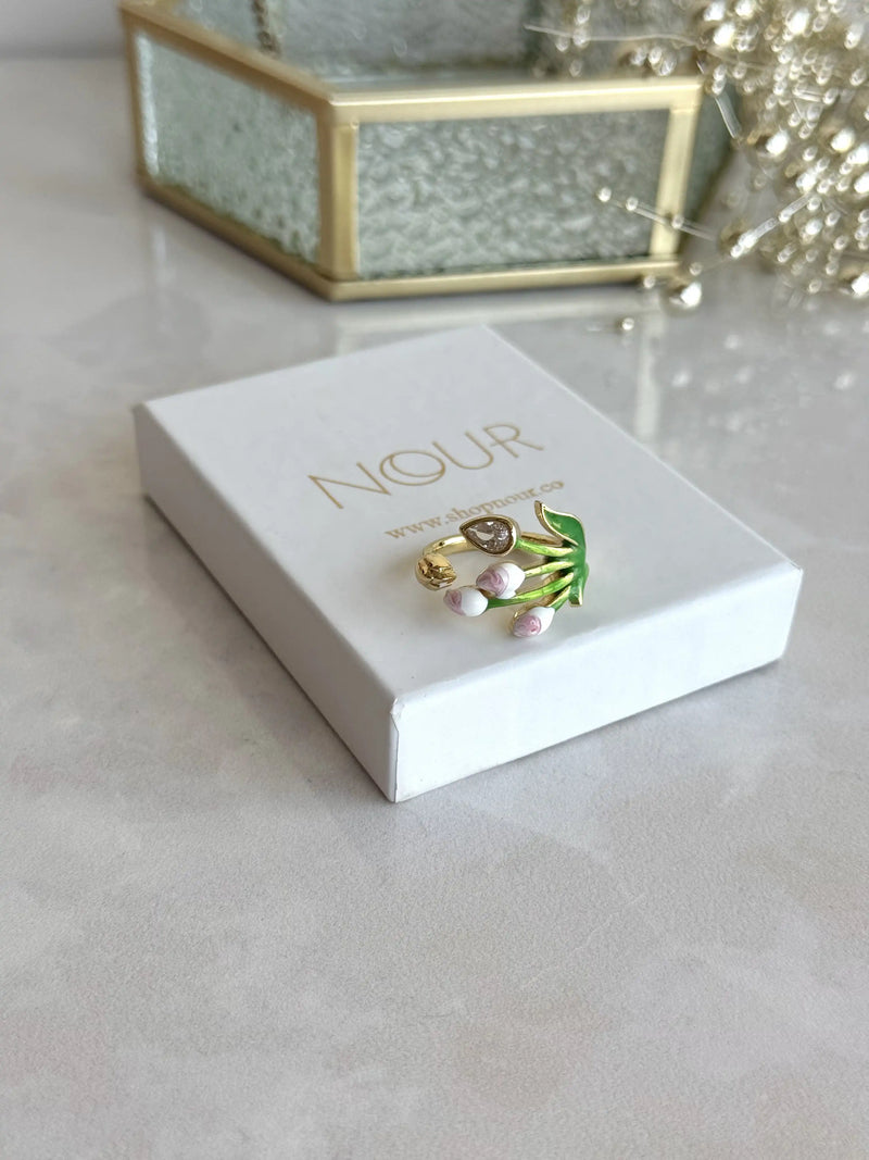 Tulip Flower Ring - Bella Collection
