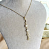 Crescent Sun Y Necklace