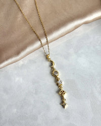 Crescent Sun Y Necklace - thumbnail 2