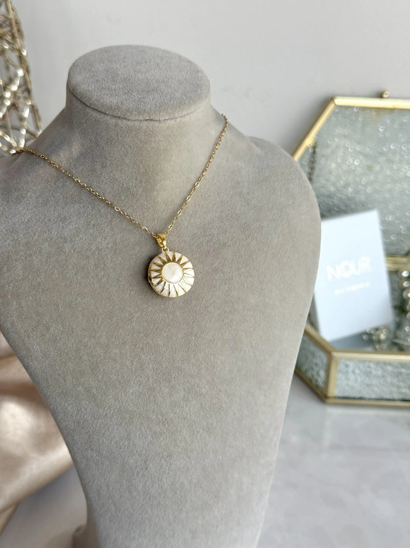 Round Sun Locket