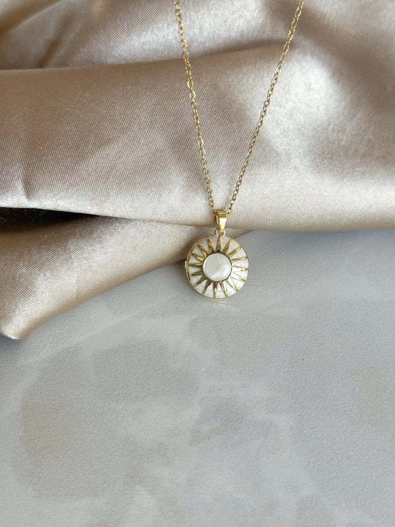 Round Sun Locket