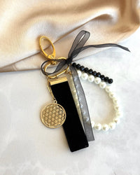 Flower of Life Bag Charm, 4 Color Options - thumbnail 1
