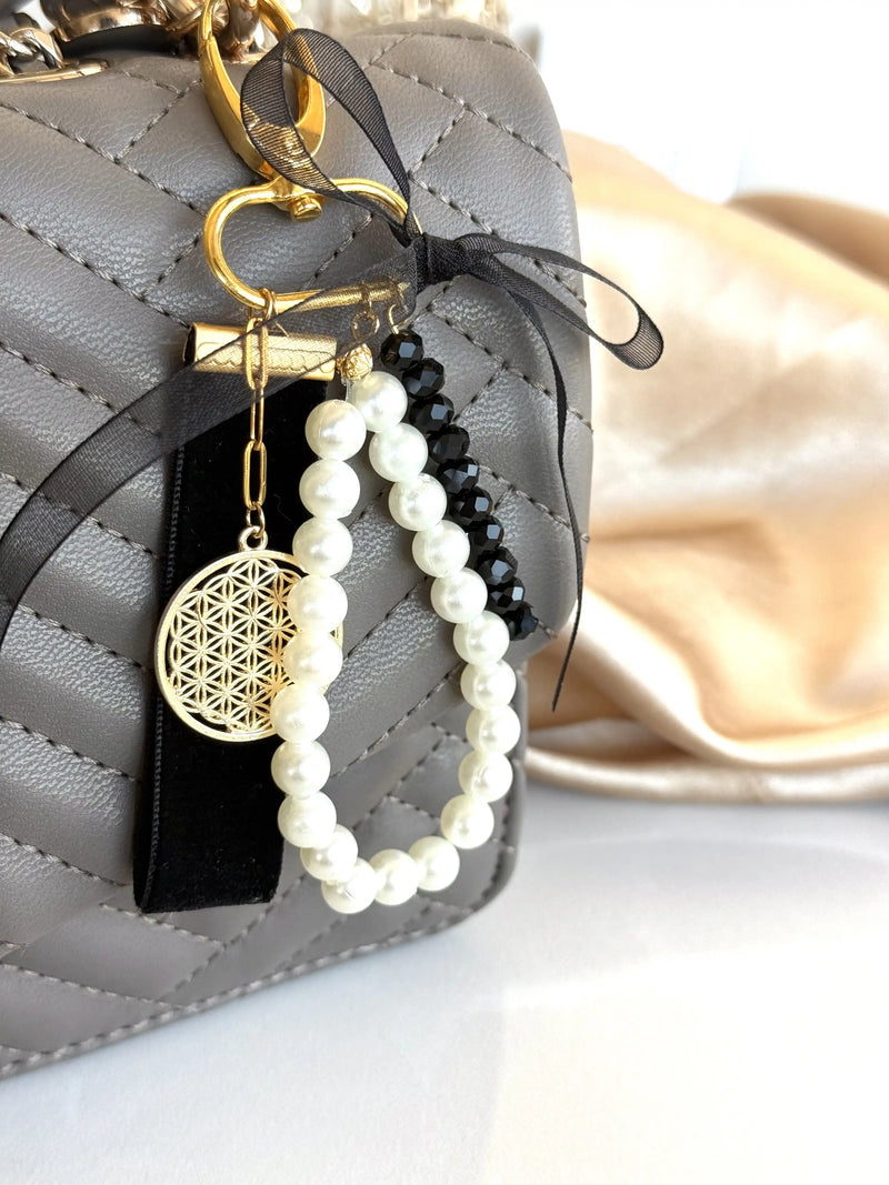 Flower of Life Bag Charm, 4 Color Options