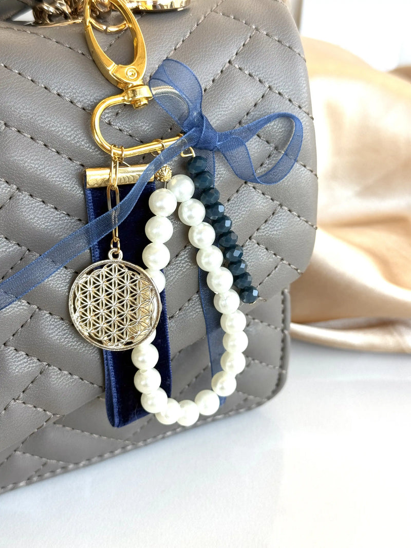 Flower of Life Bag Charm, 4 Color Options