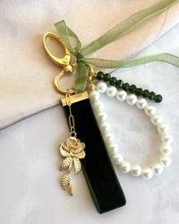 Rose Bag Charm, 4 Color Options - thumbnail 2