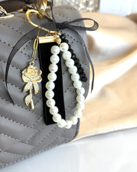 Rose Bag Charm, 4 Color Options - thumbnail 1