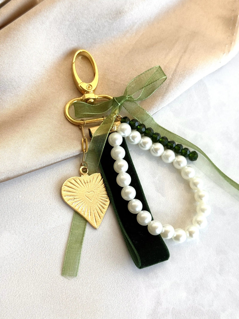Heart-shaped Bag Charm in 4 Color Options