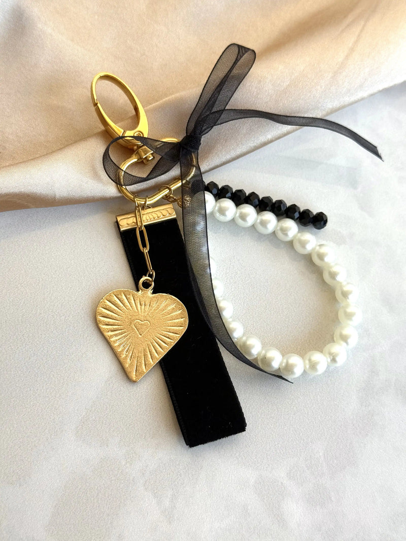 Heart-shaped Bag Charm in 4 Color Options