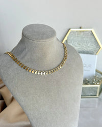 Steel Disc Chain Necklace - thumbnail 1