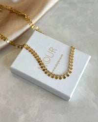 Steel Disc Chain Necklace - thumbnail 2