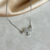 Silver-Tone Flower Necklace - Bella Collection