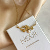 Steel Pearl Flower Necklace