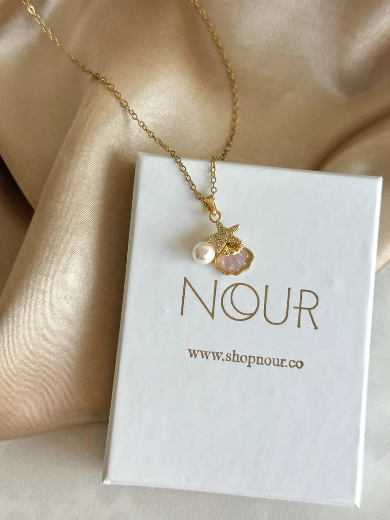 Pink Seashell Necklace