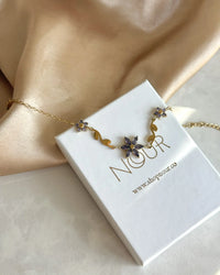 Steel Purple Lotus Bracelet - thumbnail 1