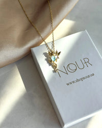 Blue Butterfly Necklace - thumbnail 3