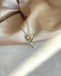 Blue Butterfly Necklace - thumbnail 1