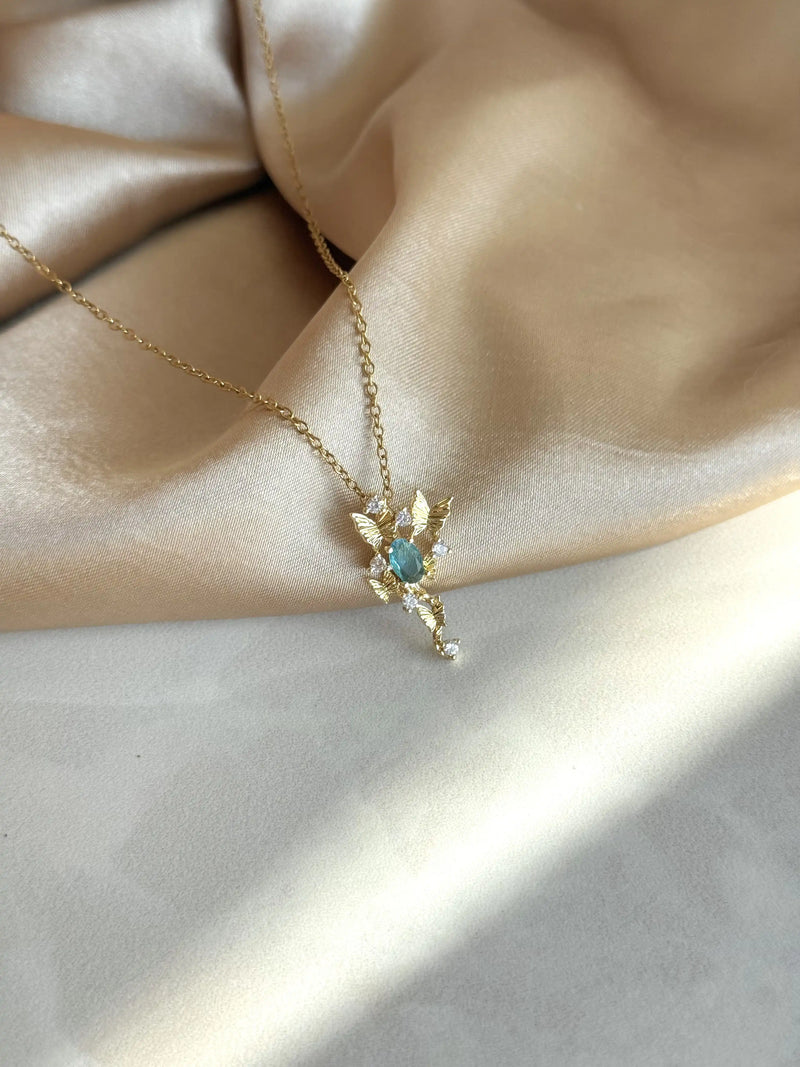 Blue Butterfly Necklace