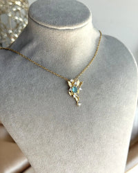 Blue Butterfly Necklace - thumbnail 2