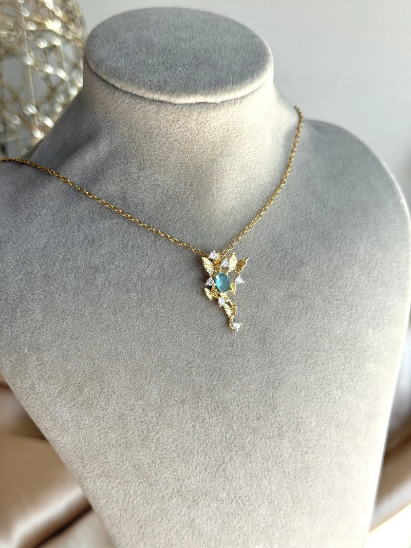 Blue Butterfly Necklace