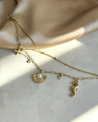 Steel Seashell Charm Bracelet - thumbnail 2