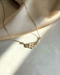 Steel Stone-Set Flower Necklace - thumbnail 3
