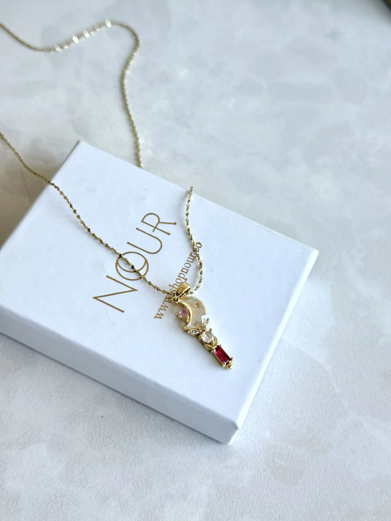 Pink Moon Necklace