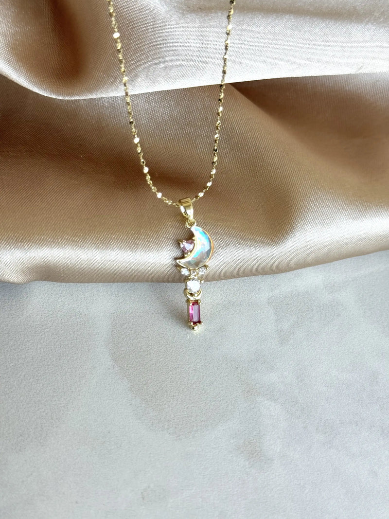 Pink Moon Necklace