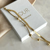 Steel Double Ball Italian Chain Bracelet