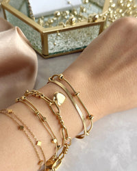 Steel Double Ball Italian Chain Bracelet - thumbnail 4