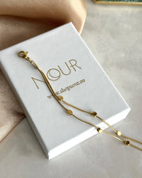 Steel Two-Chain Cube Bracelet - thumbnail 1