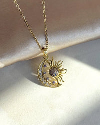 Moon and Sun Stone Necklace - thumbnail 1