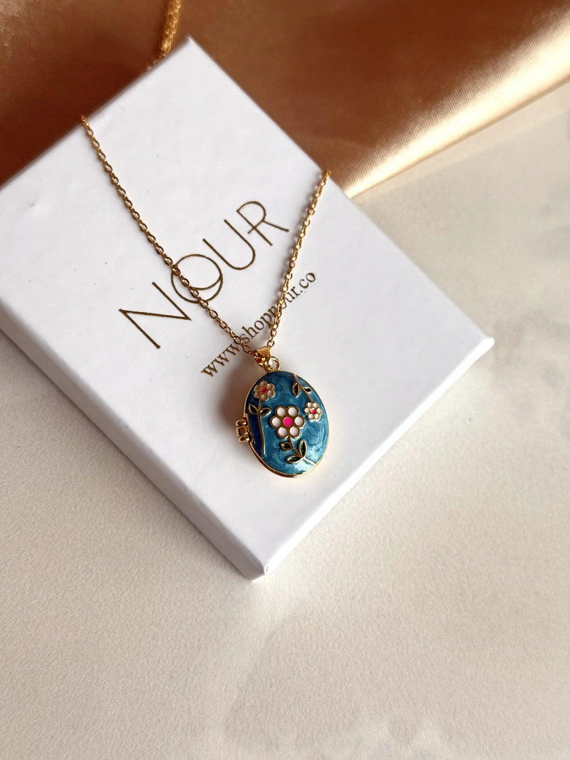 Blue Flower Medallion