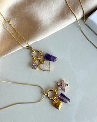 Amethyst Charm Necklaces - thumbnail 8