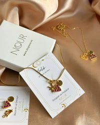 Zodiac Heart Letter Necklace - thumbnail 5
