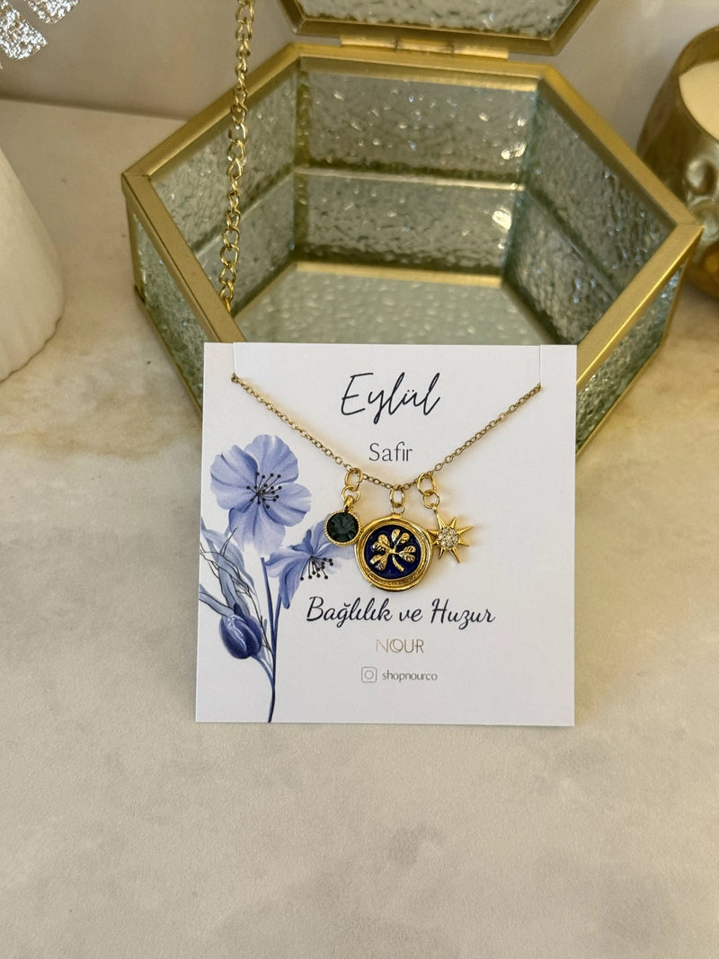 Birth Month Charm Design Necklace