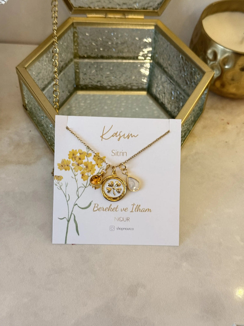 Birth Month Charm Design Necklace