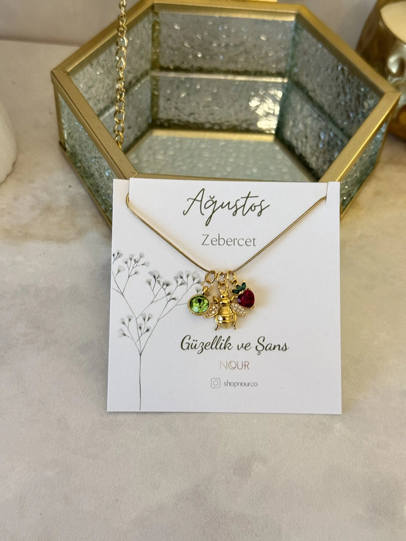 Birth Month Charm Design Necklace