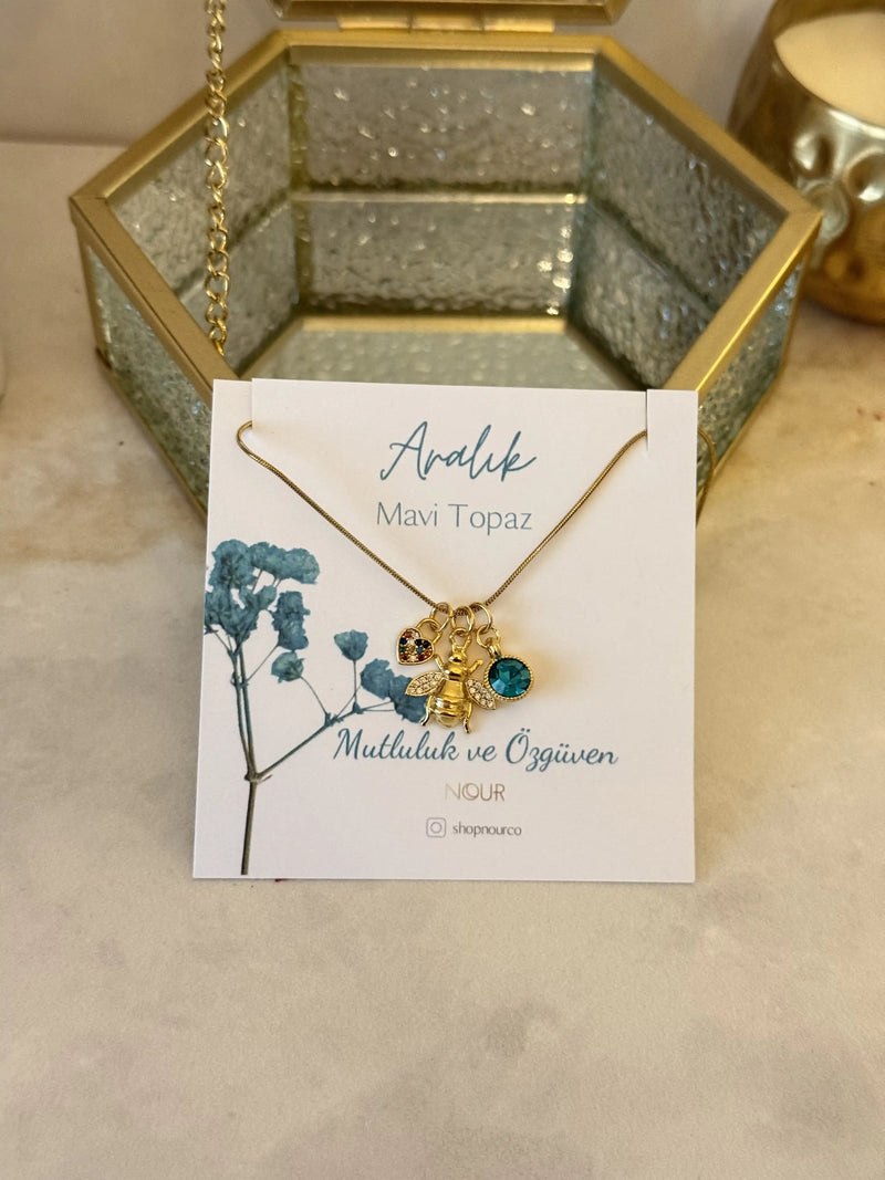 Birth Month Charm Design Necklace